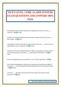 NICET LEVEL 1 FIRE ALARM SYSTEMS&period; EXAM QUESTIONS AND ANSWERS 100&percnt; PASS&period;