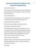 Acute Periodontal Conditions and Treatment Approaches 2025&sol; 2026
