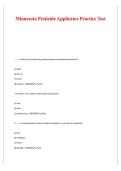 Minnesota Pesticide Applicator Practice Test Study Guide 2025&sol; 2026