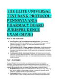 2026&sol;2027 Pennsylvania MPJE Elite Test Bank & Pharmacy Law Study Guide &lpar;88 High-Stakes Scenarios&rpar;