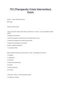 TCI Therapeutic Crisis Intervention Exam Study Guide 2025&sol; 2026