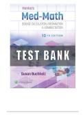 Test Bank for Henke&rsquo;s Med-Math Dosage Calculation Preparation and Administration 10th Edition Susan Study Guide 2025&sol; 2026