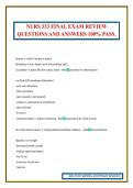NURS 333 FINAL EXAM REVIEW QUESTIONS AND ANSWERS 100&percnt; PASS&period;
