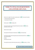 NURS 372&colon; FINAL EXAM QUESTIONS AND ANSWERS 100&percnt; PASS&period;