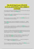 Tfm 364 B Final Exam UPDATED  ACTUAL QUESTIONS AND CORRECT  ANSWERS