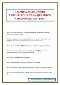 CALMHSA PEER SUPPORT CERTIFICATION&period; EXAM QUESTIONS AND ANSWERS 100&percnt; PASS&period;