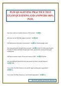 PGM QUALIFYING PRACTICE TEST EXAM QUESTIONS AND ANSWERS 100&percnt; PASS
