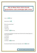 PICAT PRACTICE TEST EXAM QUESTIONS AND ANSWERS 100&percnt; PASS&period;