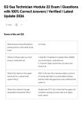 G2 Gas Technician Exam Package &vert; Comprehensive Questions and Answers &vert; 2026&sol;2027