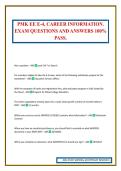 PMK EE E-4&comma; CAREER INFORMATION&period; EXAM QUESTIONS AND ANSWERS 100&percnt; PASS&period;