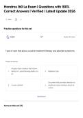 Hondros 160 Exam Package &vert; Comprehensive Questions and Answers &vert; 2026&sol;2027