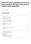 Crime Scene Investigation   Exam Package &vert; Comprehensive Questions and Answers &vert; 2026&sol;2027