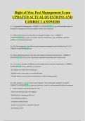 Right of Way Pest Management Exam  UPDATED ACTUAL QUESTIONS AND  CORRECT ANSWERS