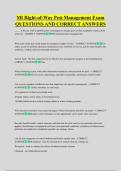 MI Right-of-Way Pest Management Exam  QUESTIONS AND CORRECT ANSWERS