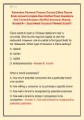 Edmentum Personal Finance Course &vert;&vert; Most Recent  Exam Actual Complete Real Verified Exam Questions  And Correct Answers &lpar;Verified Answers&rpar; Already  Graded A&plus; &vert; Guaranteed Success&excl;&excl; Newest Exam&excl;&excl;&excl;