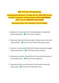 NSG 5140 Adv Pathophysiology   Comprehensive Resource To Help You Ace 2026-2027 Exams  Includes Frequently Tested Questions With ELABORATED  100&percnt; Correct COMPLETE SOLUTIONS   Guaranteed Pass First Attempt&excl;&excl; Current Update&excl;&excl;