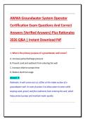 AWWA Groundwater System Operator  Certification Exam Questions And Correct  Answers &lpar;Verified Answers&rpar; Plus Rationales  2026 Q&A &vert; Instant Download Pdf