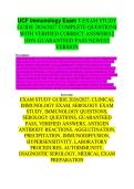 UCF Immunology Exam 1 Study Guide 2026 &vert; Key Concepts & Prep Description&colon; Exam-focused study guide for UCF Immunology Exam 1&period; Keywords&colon; UCF immunology&comma; exam 1&comma; study guide 2026&comma; exam prep