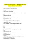 CLS 151 Exam with all Correct & 100&percnt; Verified Answers &vert;Latest Version &vert;Already Graded A&plus;