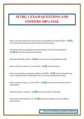 SFTRG 1 EXAM QUESTIONS AND ANSWERS 100&percnt; PASS&period;