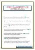 SFTRG 8 EXAM QUESTIONS AND ANSWERS 100&percnt; PASS&period;