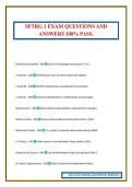 SFTRG 1 EXAM QUESTIONS AND ANSWERS 100&percnt; PASS&period;