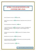 SFTRG 2 EXAM QUESTIONS AND ANSWERS 100&percnt; PASS&period;
