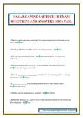 NASAR CANINE SARTECH III EXAM QUESTIONS AND ANSWERS 100&percnt; PASS