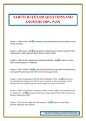 SARTECH II EXAM QUESTIONS AND ANSWERS 100&percnt; PASS&period;