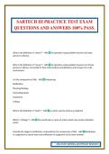 SARTECH III PRACTICE TEST EXAM QUESTIONS AND ANSWERS 100&percnt; PASS&period;