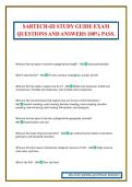 SARTECH-III STUDY GUIDE EXAM QUESTIONS AND ANSWERS 100&percnt; PASS&period;
