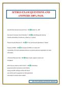 SFTRGS EXAM QUESTIONS AND ANSWERS 100&percnt; PASS&period;