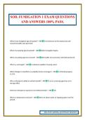 SOIL FUMIGATION 1 EXAM QUESTIONS AND ANSWERS 100&percnt; PASS&period;