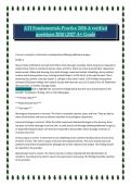 ATI Fundamentals Practice 2026&sol;2027 &ndash; Verified Questions for A&plus; Grade Exam Preparation