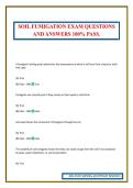 SOIL FUMIGATION EXAM QUESTIONS AND ANSWERS 100&percnt; PASS&period;