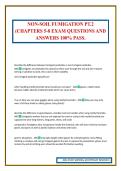 NON-SOIL FUMIGATION PT&period;2 &lpar;CHAPTERS 5-8 EXAM QUESTIONS AND ANSWERS 100&percnt; PASS&period;