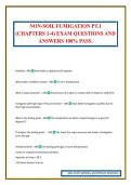 NON-SOIL FUMIGATION PT&period;1 &lpar;CHAPTERS 1-4&rpar; EXAM QUESTIONS AND ANSWERS 100&percnt; PASS&period;