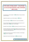 NON SOIL FUMIGATION - CHAPTERS 7 & 8 EXAM QUESTIONS AND ANSWERS 100&percnt; PASS&period;