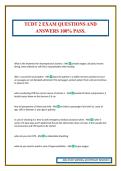 TCDT 2 EXAM QUESTIONS AND ANSWERS 100&percnt; PASS&period;
