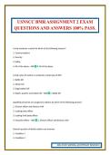 USNSCC BMR ASSIGNMENT 2 EXAM QUESTIONS AND ANSWERS 100&percnt; PASS&period;