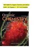 TEST BANK for Organic Chemistry 6th Edition Smith 