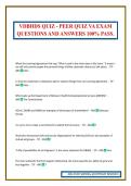 VDBHDS QUIZ - PEER QUIZ VA EXAM QUESTIONS AND ANSWERS 100&percnt; PASS&period;