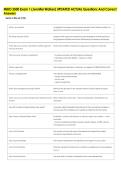 MIBO 3500 Exam 1 &lpar;Jennifer Walker&rpar; UPDATED ACTUAL Questions And Correct  Answers 