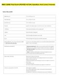 MIBO 3500E Final Exam UPDATED ACTUAL Questions And Correct Answers