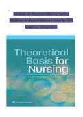 Test Bank For Theoretical Basis for Nursing  6th Edition by Melanie McEwen&semi; Evelyn M&period; Wills Chapter 1 - 23 Complete 