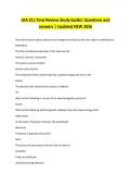 LRA 211 Final Review Study Guide&vert; Questions and answers &vert; Updated NEW 2026