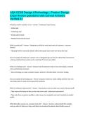 AQA GCSE Design &Technology - Product Design Exam Review Questions with Correct Answers Verified A&plus;