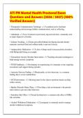 ATI PN Mental Health Proctored Exam Questions and Answers &lpar;2026 &sol; 2027&rpar; &lpar;100&percnt; Verified Answers&rpar;