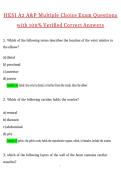 HESI A2 A&P Multiple Choice Exam Actual 2026 &sol; 2027 Questions with Verified Answers Grade A&plus; Guarantee Pass