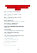 Trending verified Community Health Nursing Exam 1 questions and  answers